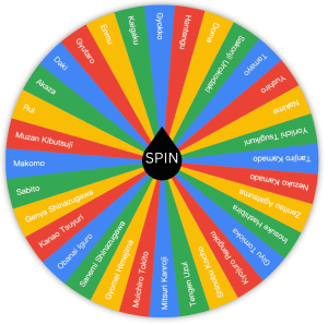 one piece characters wheel