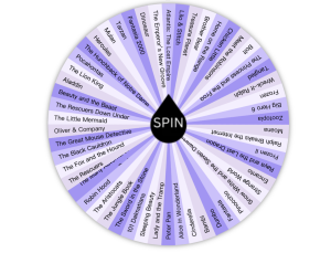 Disney Movie Wheel