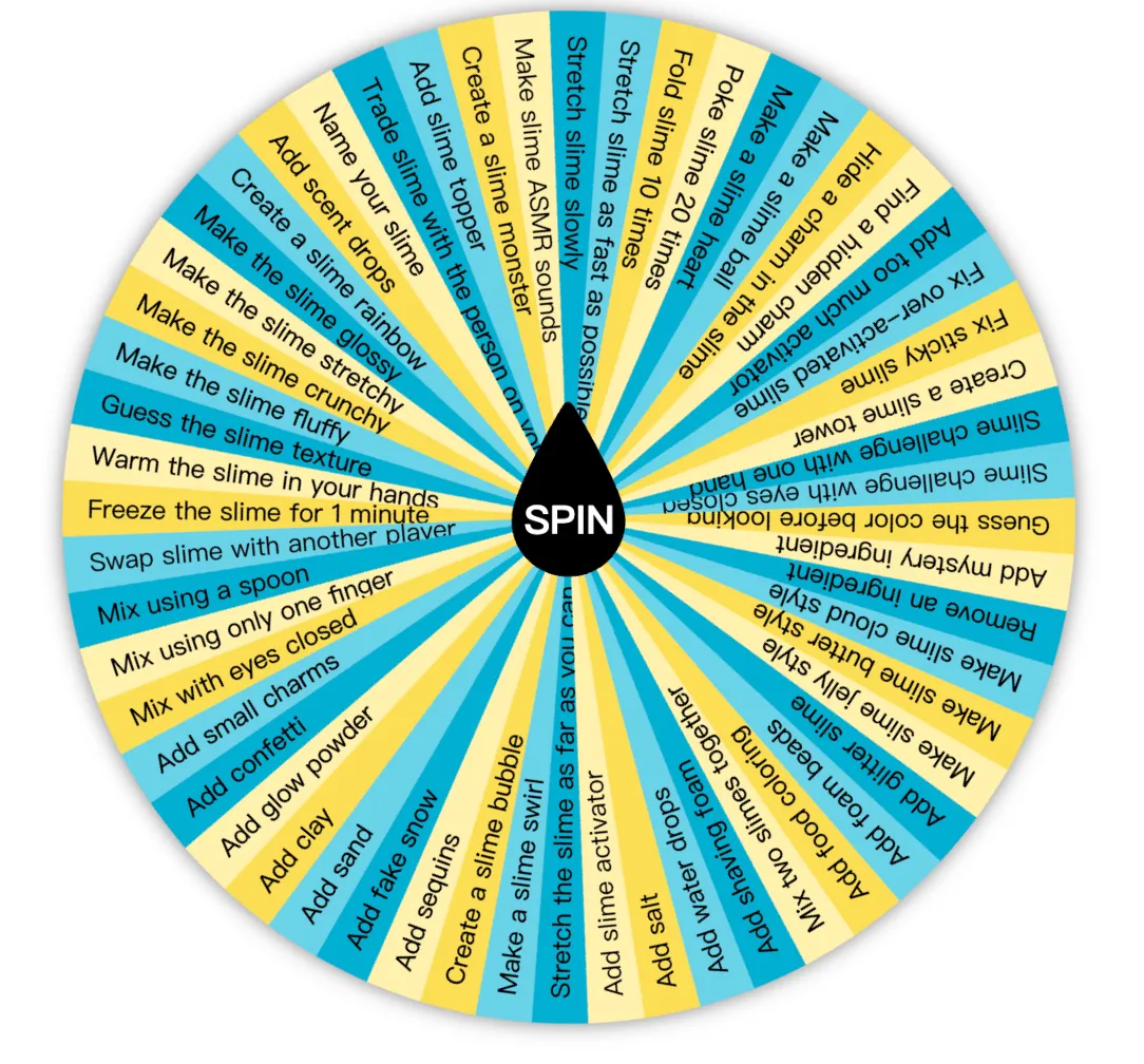 Mystery Wheel of Slime Challenge